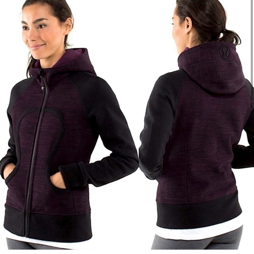 Lululemon Scuba Purple and Black Hoodie size 8